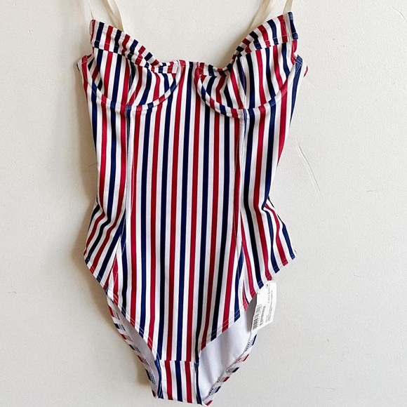 AA RED WHITE AND BLUE ONE PIECE SWIM SUIT - Picture 1 of 2